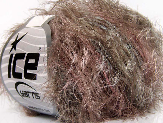 Lot of 8 Skeins Ice Yarns TECHNO STAR Hand Knitting Yarn Brown Pink light Blue