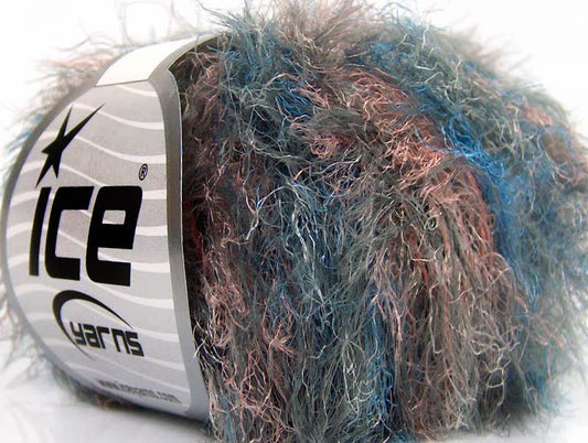 Lot of 8 Skeins Ice Yarns TECHNO STAR Hand Knitting Yarn Grey Salmon Blue