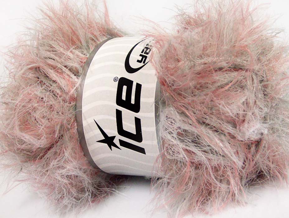 Lot of 4 x 100gr Skeins Ice Yarns TECHNO PLY Yarn Salmon Grey White