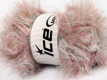 Lot of 4 x 100gr Skeins Ice Yarns TECHNO PLY Yarn Salmon Grey White