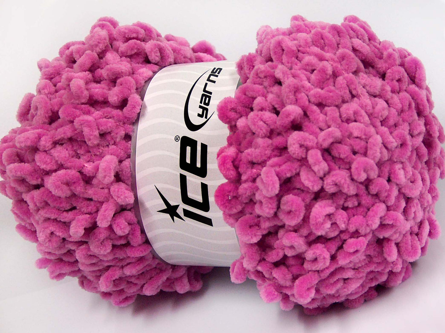 Lot of 4 x 100gr Skeins Ice Yarns CHENILLE LOOP (100% MicroFiber) Yarn Orchid