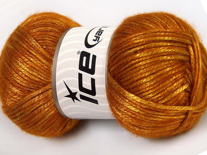 Lot of 4 x 100gr Skeins Ice Yarns UNIVERSE (19% Wool) Yarn Gold Shades