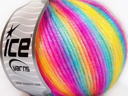 Lot of 8 Skeins Ice Yarns PICASSO Hand Knitting Yarn Rainbow