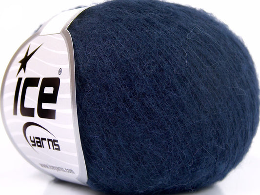 Lot of 10 Skeins Ice Yarns BABY ALPACA SUPERFINE (40% Baby Alpaca 10% Merino Wool) Yarn Navy