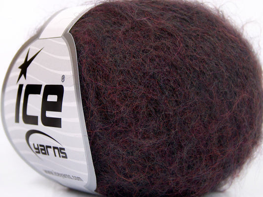 Lot of 10 Skeins Ice Yarns ALPACA SUPERFINE WOOL COMFORT (28% Alpaca Superfine 31% Wool) Yarn Maroon