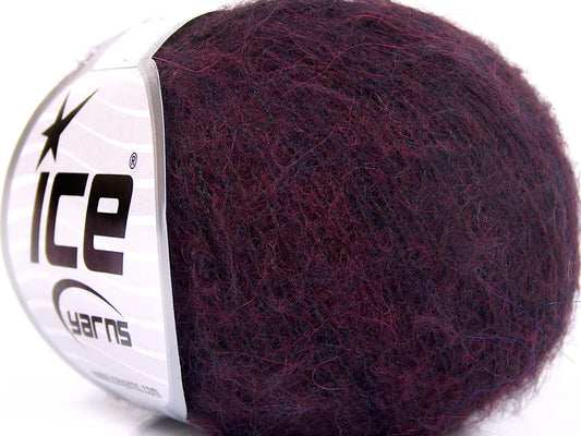 Lot of 10 Skeins Ice Yarns ALPACA SUPERFINE WOOL COMFORT (28% Alpaca Superfine 31% Wool) Yarn Dark Purple