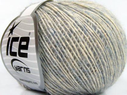 Lot of 8 Skeins Ice Yarns BABY ALPACA MERINO COTTON (22% Baby Alpaca 22% Extrafine Merino Wool) Yarn Indigo Blue