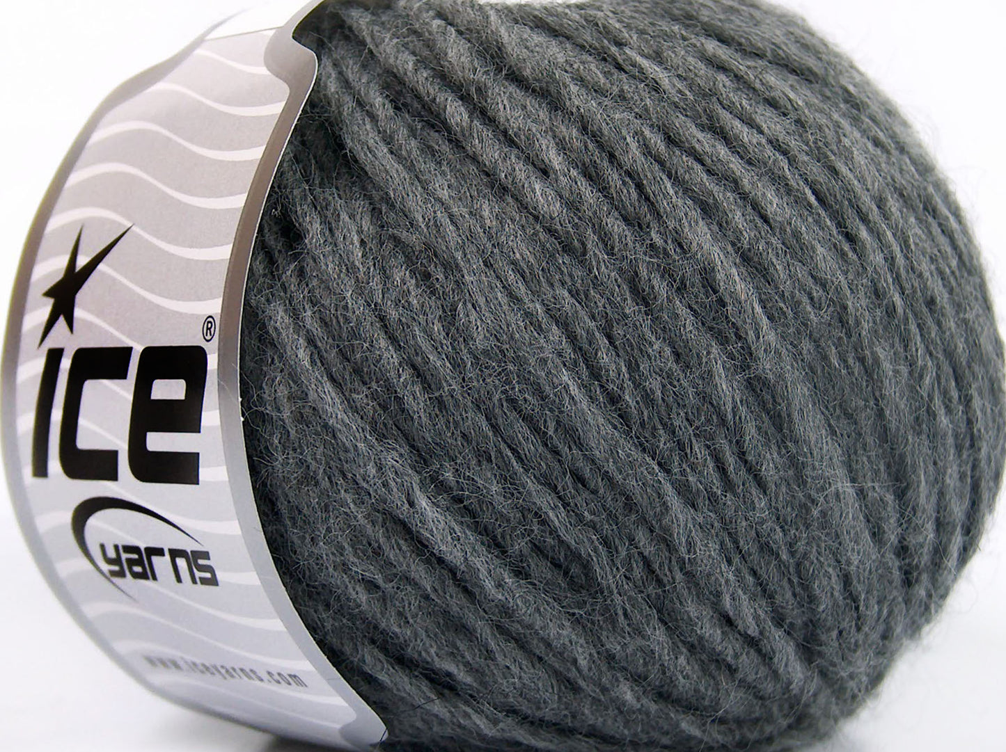 Lot of 8 Skeins Ice Yarns ETNO ALPACA (25% Alpaca 50% Merino Wool) Yarn Grey