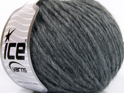 Lot of 8 Skeins Ice Yarns ETNO ALPACA (25% Alpaca 50% Merino Wool) Yarn Grey
