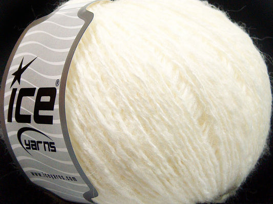 Lot of 8 Skeins Ice Yarns SALE WINTER (50% Wool) Hand Knitting Yarn Ecru