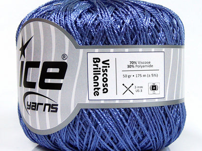 Lot of 6 Skeins Ice Yarns VISCOSA BRILLANTE (70% Viscose) Yarn Lilac