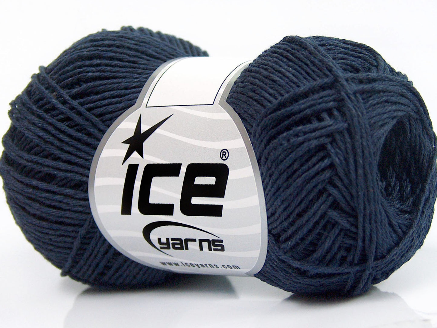 Lot of 8 Skeins Ice Yarns NATURAL COTTON FINE (100% Cotton) Yarn Navy