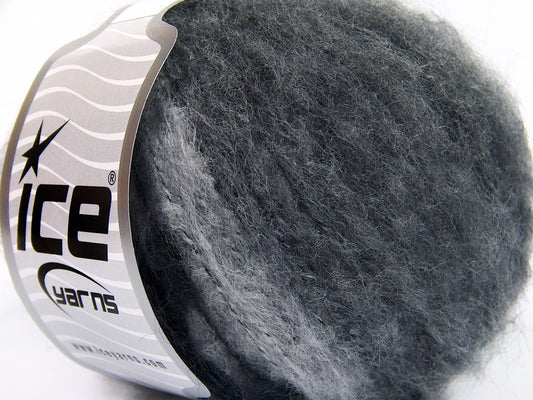 Lot of 8 Skeins Ice Yarns Mohair SALE WINTER (30% Mohair 30% Wool) Yarn Black White Grey Shades