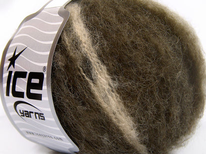 Lot of 8 Skeins Ice Yarns Mohair SALE WINTER (30% Mohair 30% Wool) Yarn Brown Shades