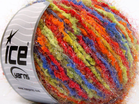 Lot of 8 Skeins Ice Yarns SALE EYELASH Hand Knitting Yarn Rainbow
