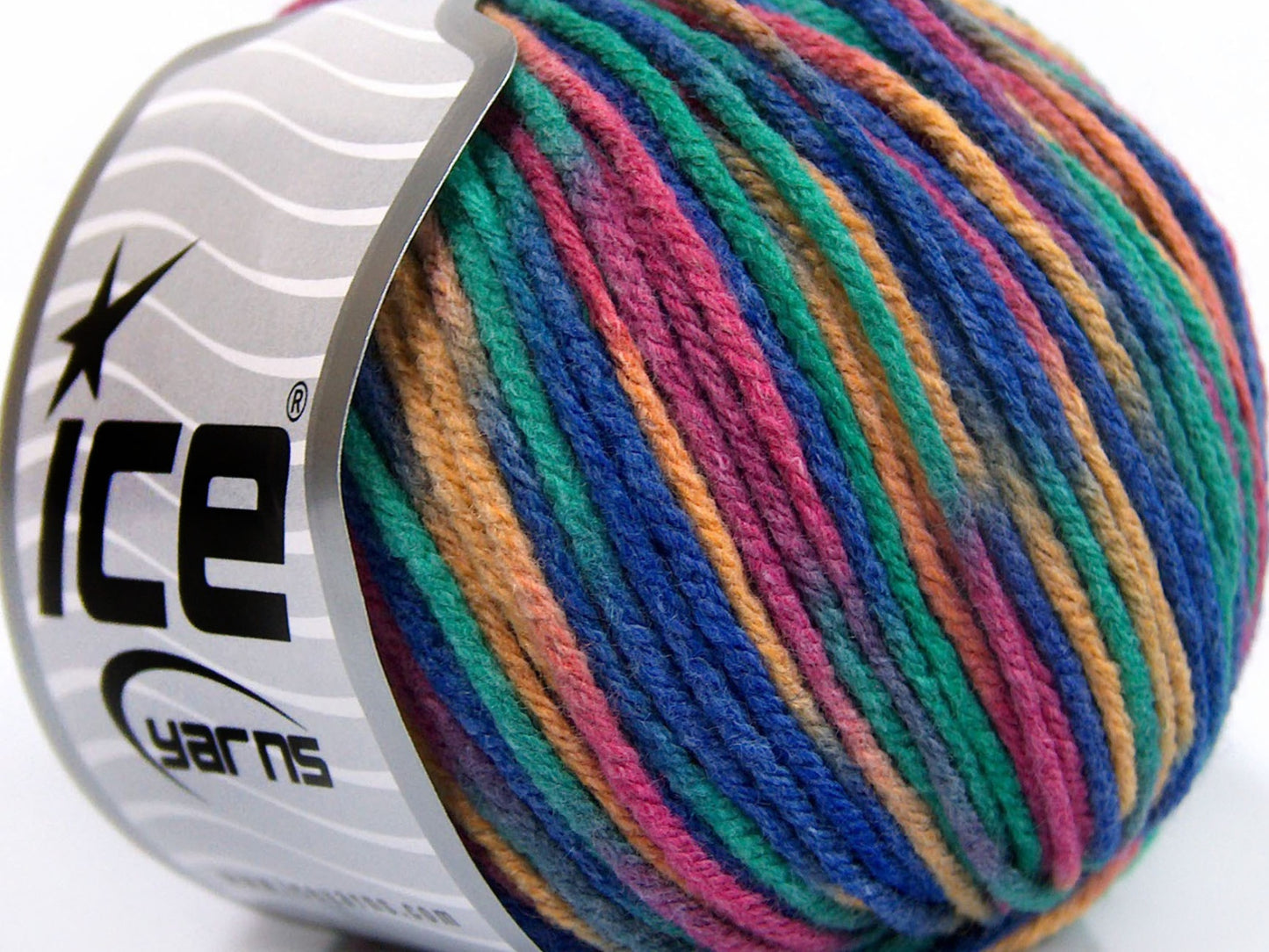 Lot of 8 Skeins Ice Yarns VISCOSE WOOL COLOR (60% Viscose 10% Wool) Yarn Pink Purple Green Light Orange