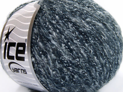 Lot of 8 Skeins Ice Yarns SALE WINTER (20% Wool 30% Cotton) Yarn Grey Shades Navy