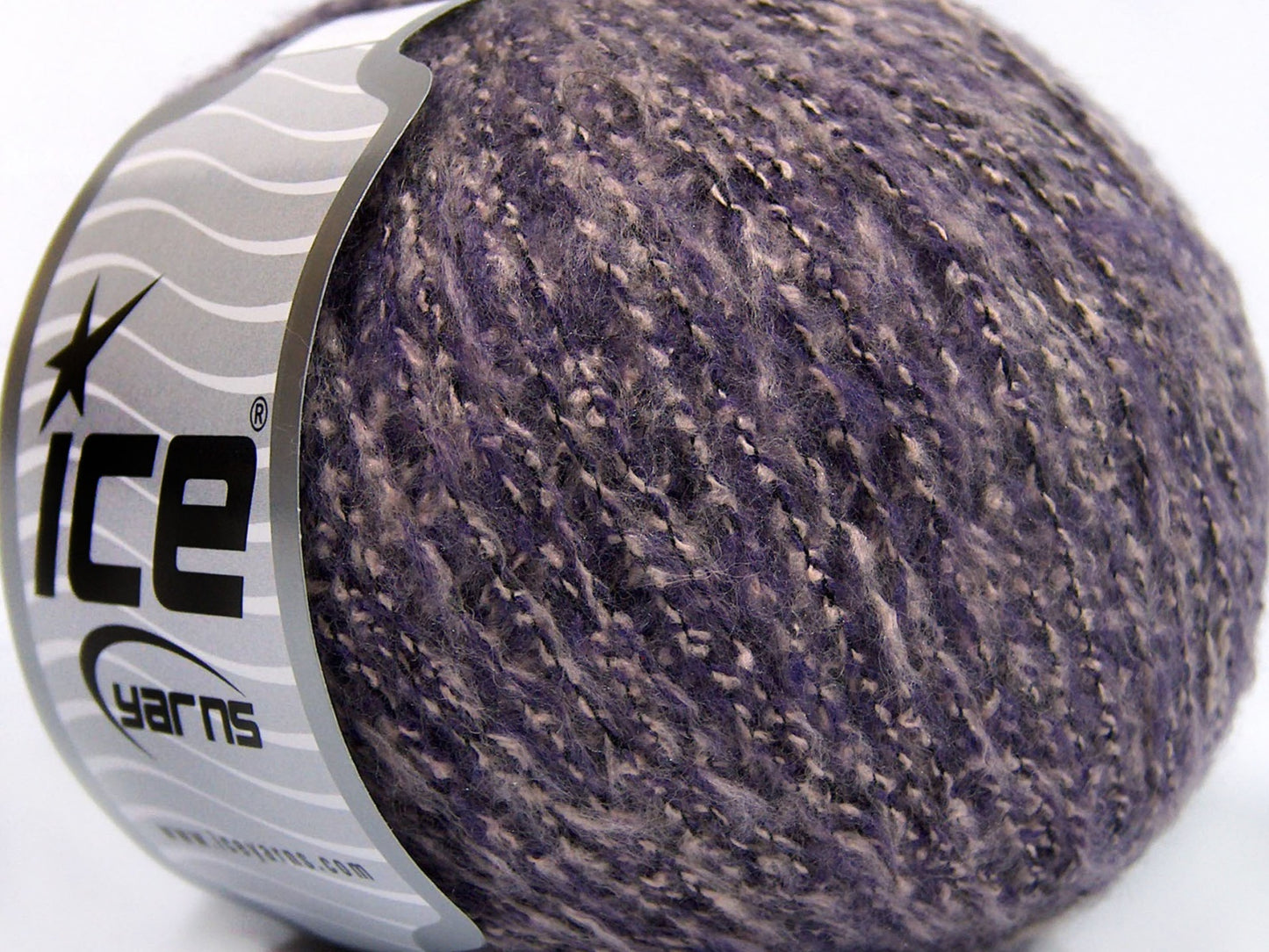Lot of 8 Skeins Ice Yarns SALE WINTER (20% Wool 30% Cotton) Yarn Purple Shades