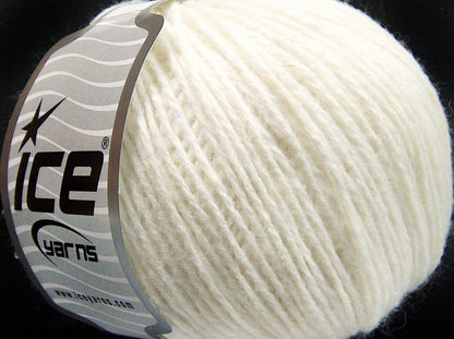 Lot of 8 Skeins Ice Yarns SALE WINTER (50% Wool) Hand Knitting Yarn Ecru