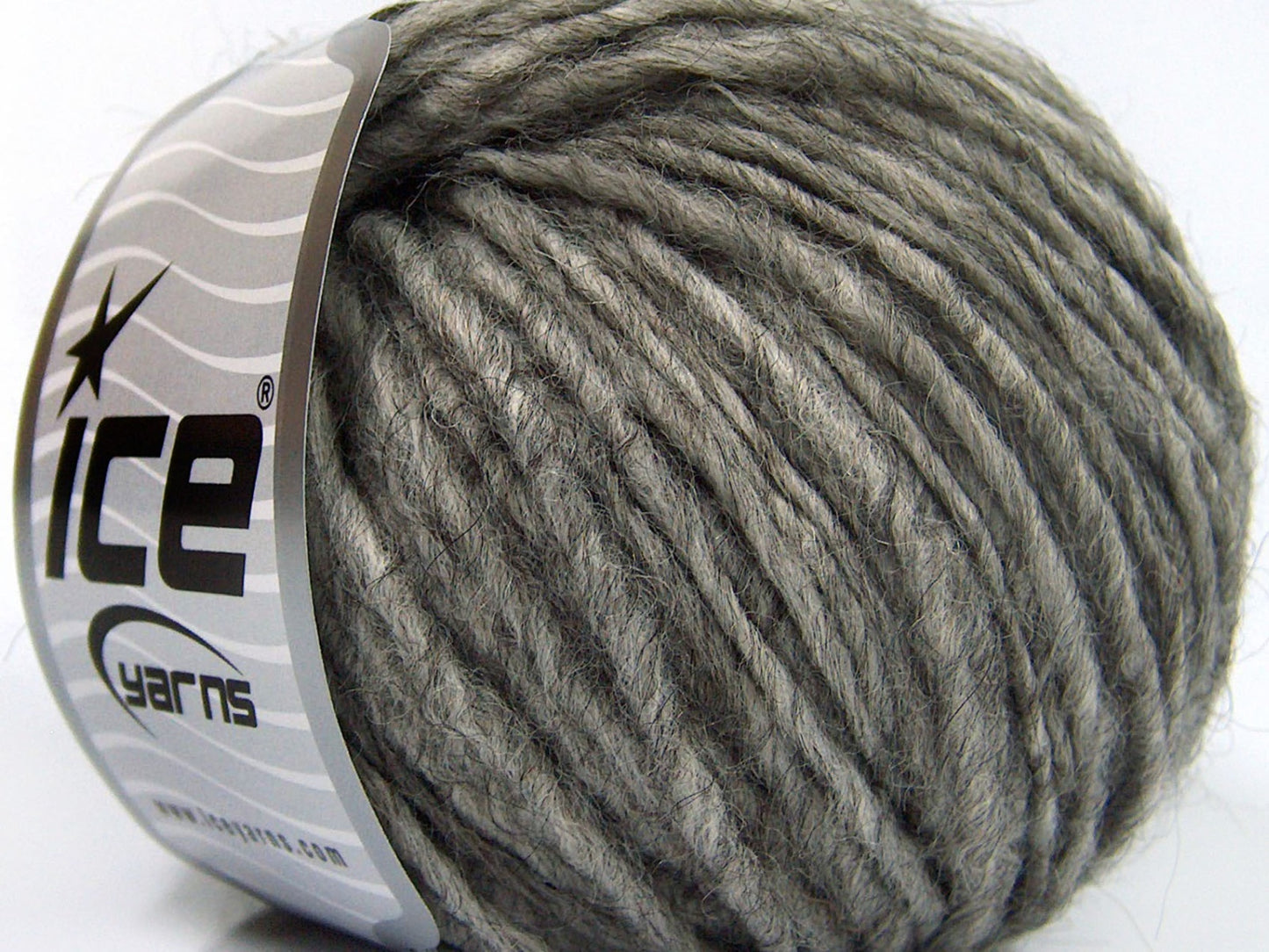 Lot of 8 Skeins Ice Yarns ETNO ALPACA (25% Alpaca 50% Merino Wool) Yarn Grey