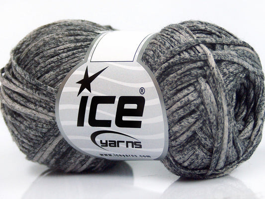 Lot of 8 Skeins Ice Yarns FETTUCCIA COTONE DK (100% Cotton) Yarn Grey Shades