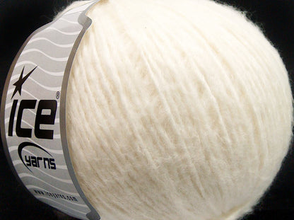 Lot of 8 Skeins Ice Yarns MAKO COTTON SOFTY (60% Mako Cotton) Yarn Cream