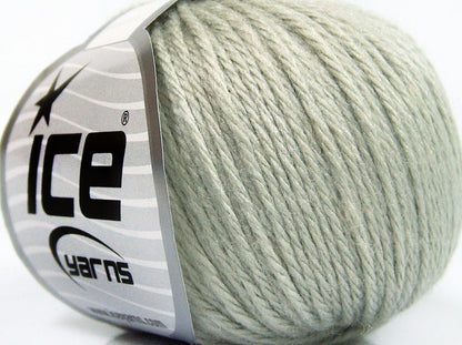 Lot of 8 Skeins Ice Yarns BABY MERINO SOFT DK (40% Merino Wool) Yarn Light Grey