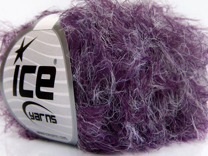 Lot of 8 Skeins Ice Yarns TECHNO STAR Hand Knitting Yarn Purple Ecru