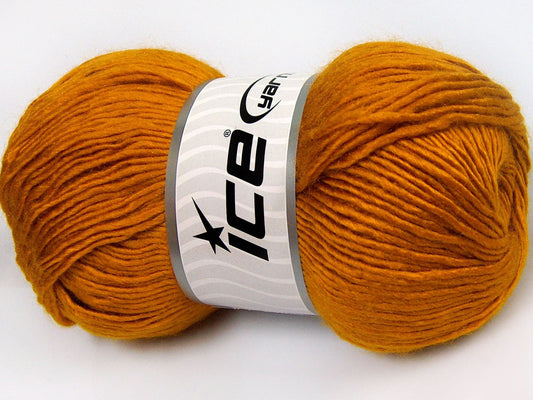 Lot of 4 x 100gr Skeins Ice Yarns RAINBOW SOLID Hand Knitting Yarn Gold