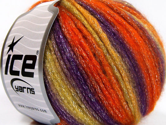 Lot of 8 Skeins Ice Yarns PARIS (30% Wool) Yarn Orange Purple Olive Green Burgundy