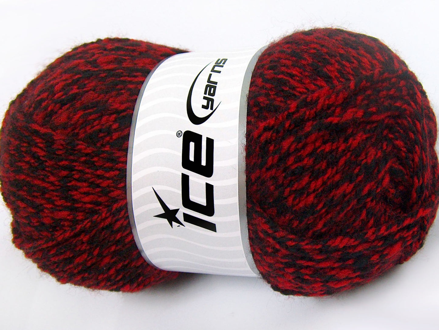 Lot of 4 x 100gr Skeins Ice Yarns Bulky ATLAS Hand Knitting Yarn Black Red