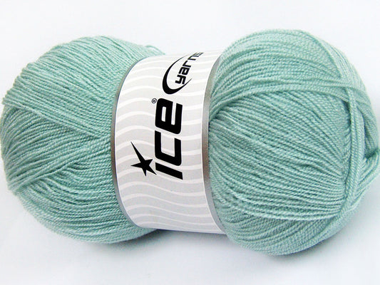 Lot of 4 x 100gr Skeins Ice Yarns KRISTAL Hand Knitting Yarn Water Green