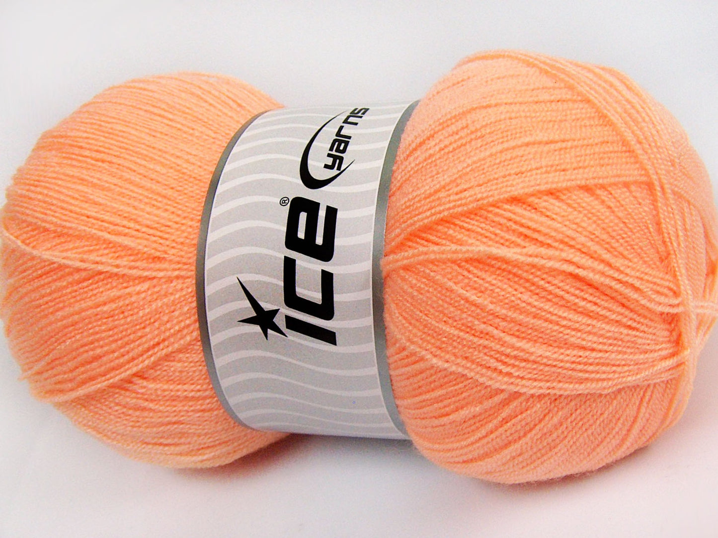 Lot of 4 x 100gr Skeins Ice Yarns KRISTAL Hand Knitting Yarn Salmon