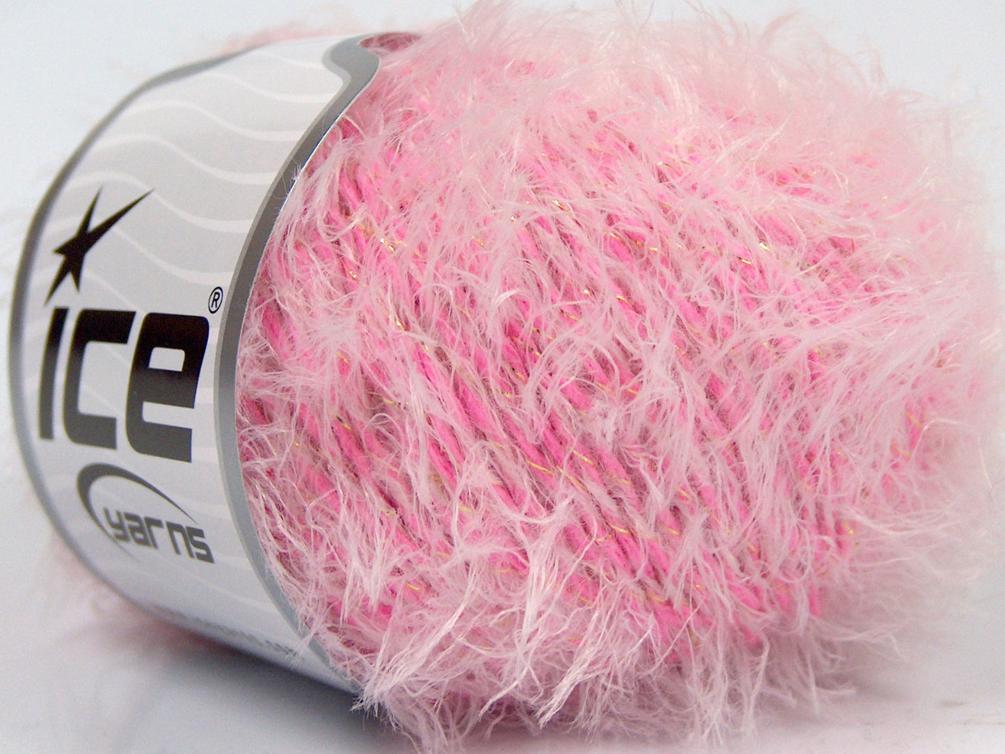 Lot of 8 Skeins Ice Yarns IMAGINE Hand Knitting Yarn Pink White