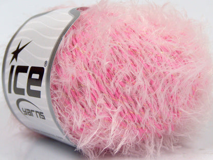 Lot of 8 Skeins Ice Yarns IMAGINE Hand Knitting Yarn Pink White