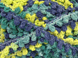 Ice Yarns Boucleron-Kette – Grüntöne, Jeansblau – 50 % Acryl, 50 % Polyamid