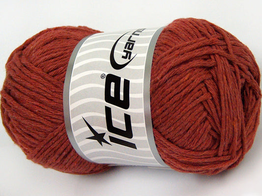 Lot of 4 x 100gr Skeins Ice Yarns NATURAL COTTON WORSTED (100% Cotton) Yarn Light Copper