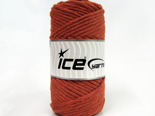 250 gr ICE YARNS NATURAL COTTON JUMBO (100% Cotton) Yarn Light Copper