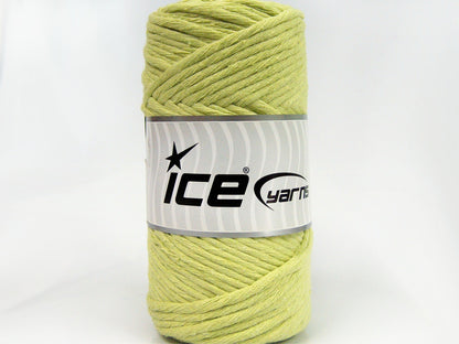 250 gr ICE YARNS NATURAL COTTON JUMBO (100% Cotton) Yarn Light Green