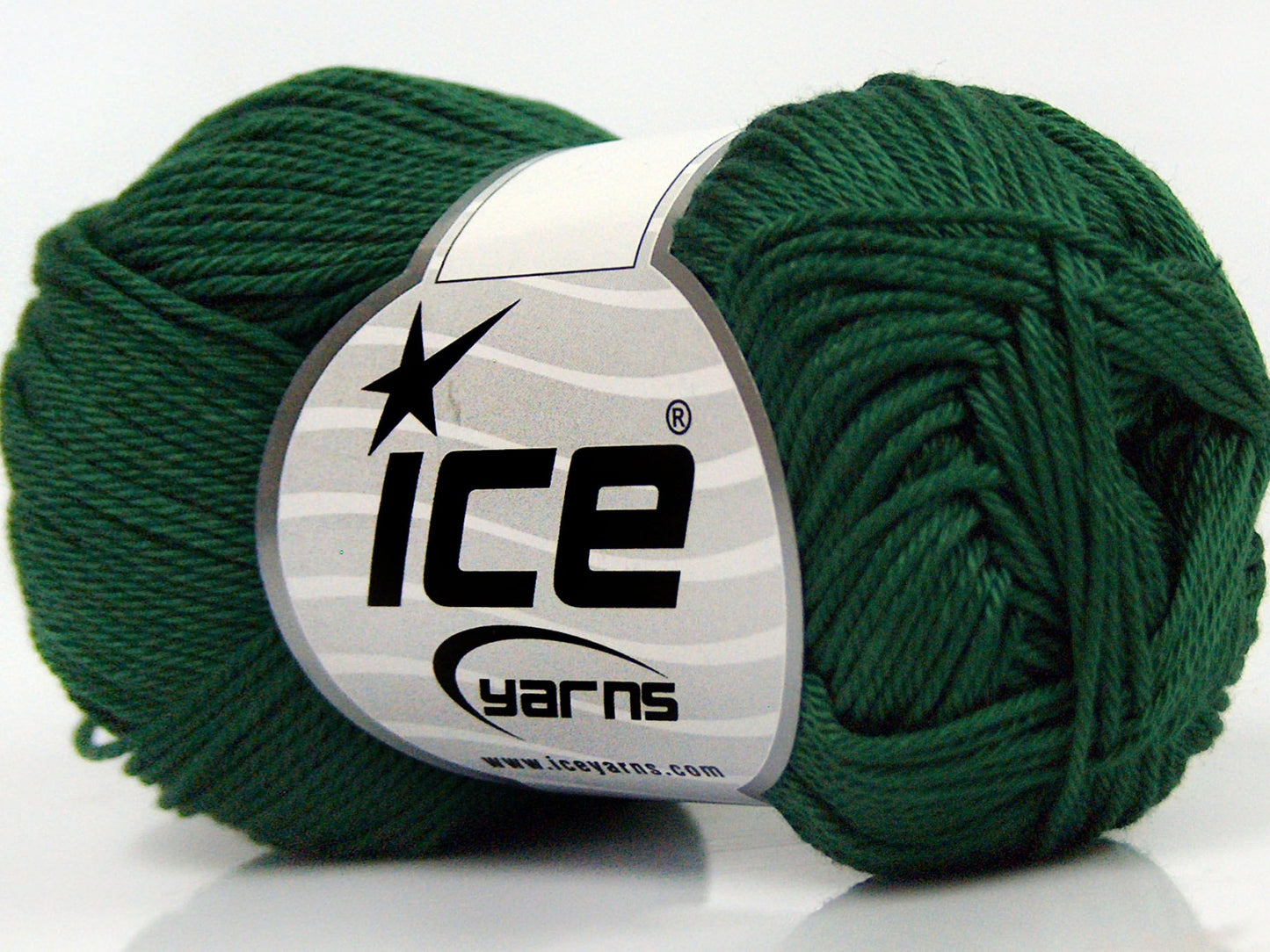 Lot of 6 Skeins Ice Yarns GIZA COTTON Hand Knitting Yarn Jungle Green