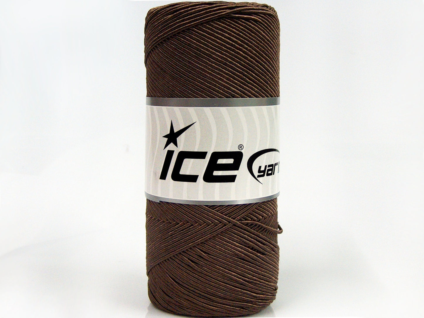Lot of 2 x 200gr Skeins Ice Yarns SHINY COTTON (30% Cotton) Yarn Brown