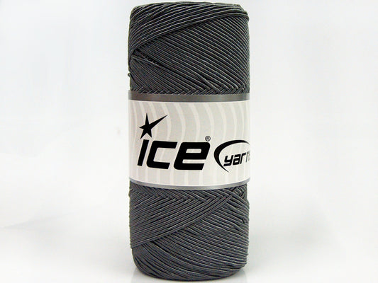Lot of 2 x 200gr Skeins Ice Yarns SHINY COTTON (30% Cotton) Yarn Grey