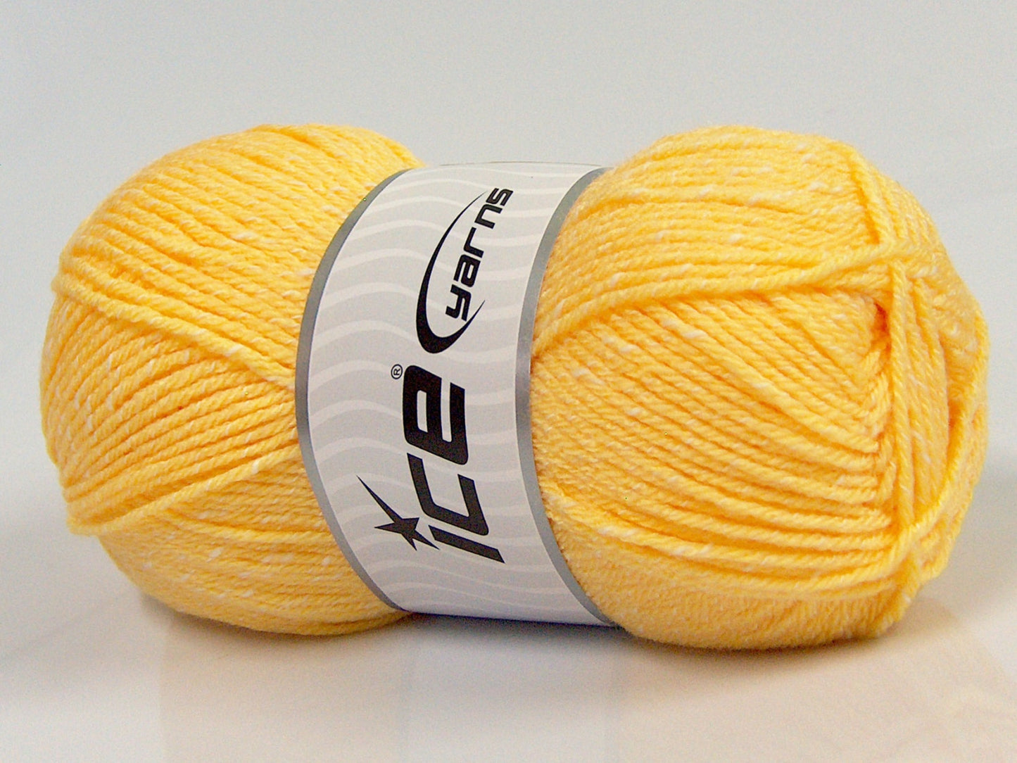 Lot of 4 x 100gr Skeins Ice Yarns NATURAL BABY (10% Bamboo 14% Cotton) Yarn Yellow Cream