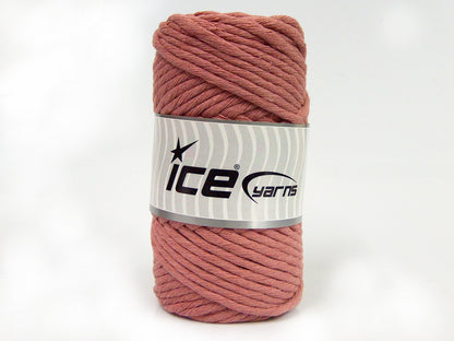 250 gr ICE YARNS NATURAL COTTON JUMBO (100% Cotton) Yarn Rose Pink