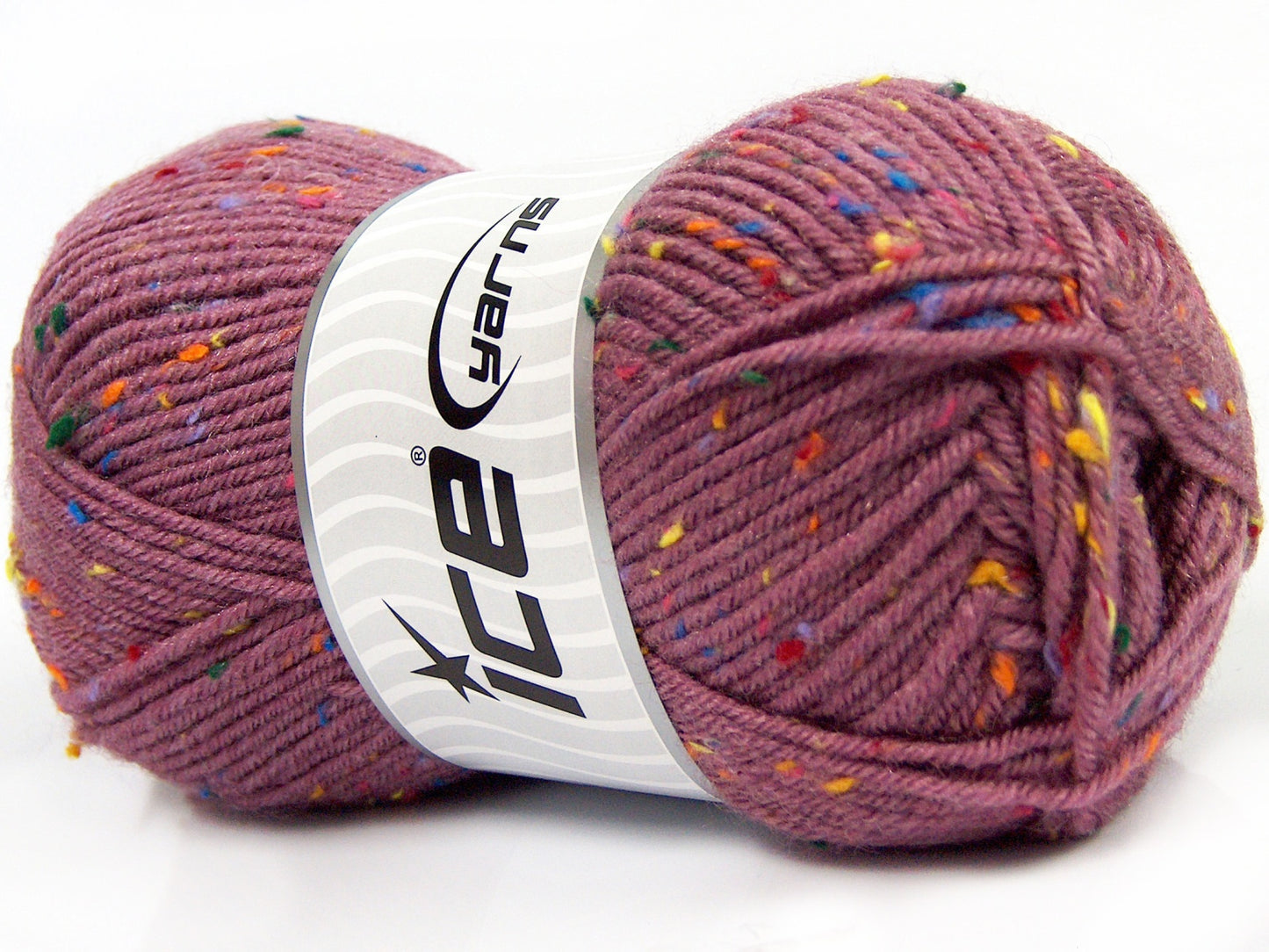 Lot of 4 x 100gr Skeins Ice Yarns SUPER TWEED (20% Wool 5% Viscose) Yarn Orchid
