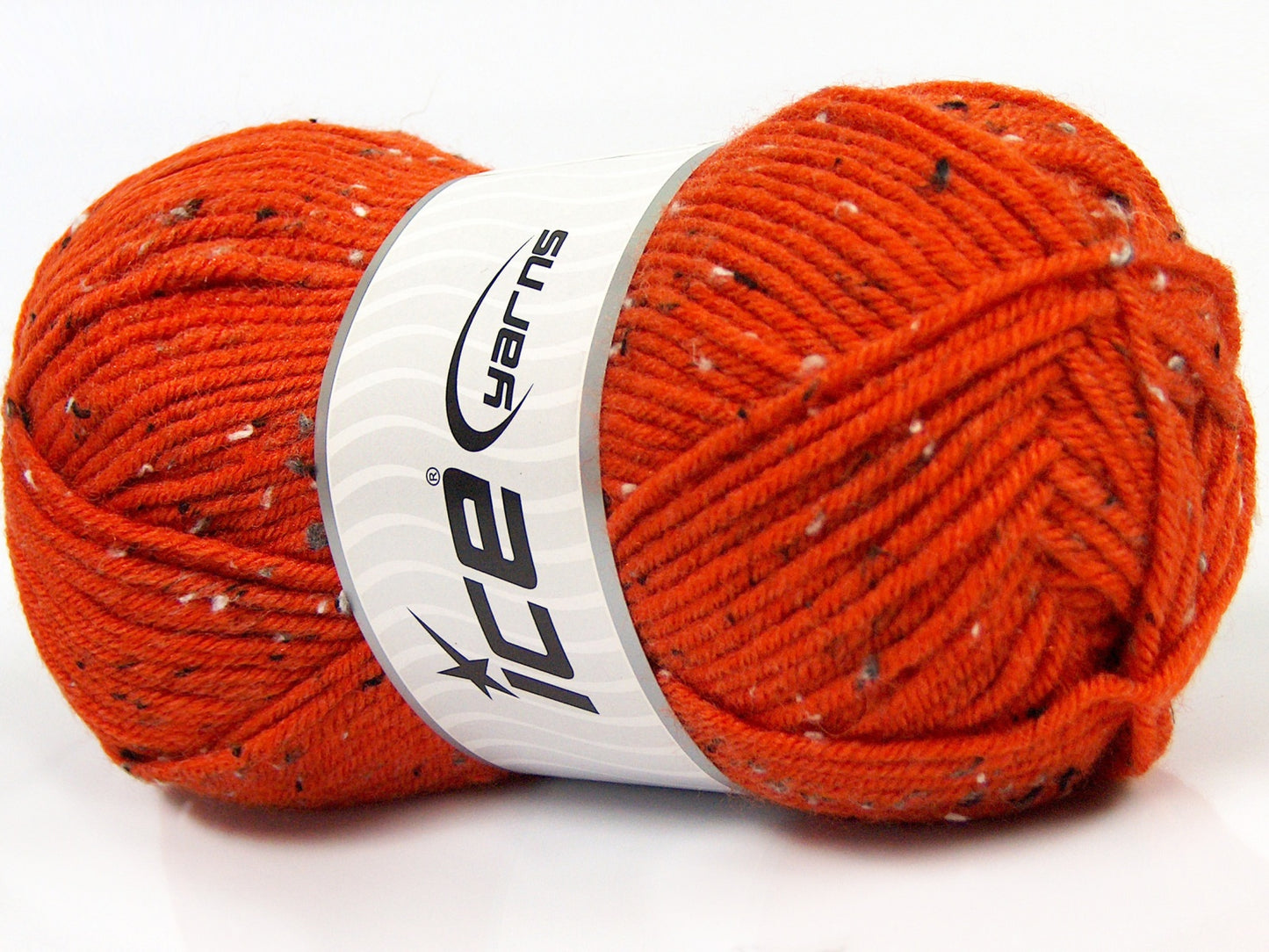 Lot of 4 x 100gr Skeins Ice Yarns SUPER TWEED (20% Wool 5% Viscose) Yarn Orange