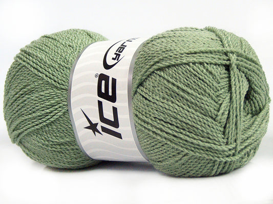 Lot of 4 x 100gr Skeins Ice Yarns WAYUU Hand Knitting Yarn Water Green