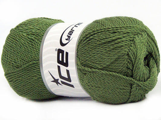 Lot of 4 x 100gr Skeins Ice Yarns WAYUU Hand Knitting Yarn Light Khaki