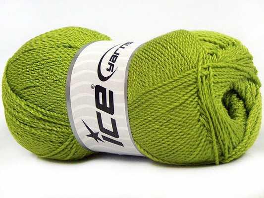 Lot of 4 x 100gr Skeins Ice Yarns WAYUU Hand Knitting Yarn Light Green