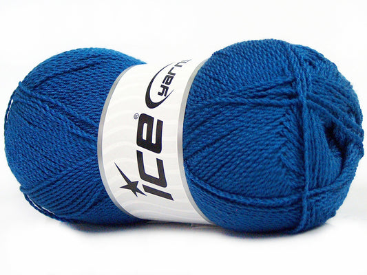 Lot of 4 x 100gr Skeins Ice Yarns WAYUU Hand Knitting Yarn Blue